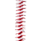 Guirlande torsade rouge blanc 200 cm
